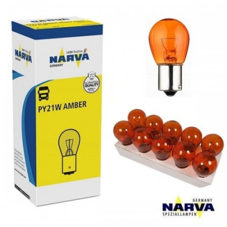 ΛΑΜΠΑ 12V 21W KITΡΙΝΗ ΛΟΞΗ...